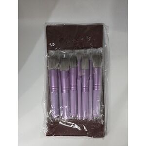 7pcs Makeup Brush Set with Case – Eyeshadow, Powder, Face